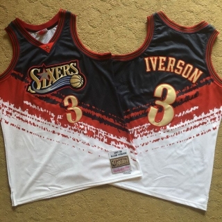 Mitchell & Ness Philadelphia 76ers 3# Iverson Independent Swingman NBA Densely Embroideried 112679