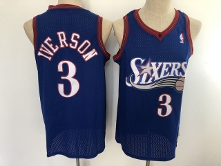 Philadelphia 76ers 3# Iverson Mitchell&Ness NBA Retro Jersey 112692