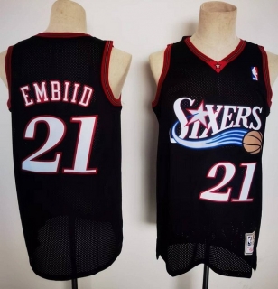 Philadelphia 76ers 21# Embiid Mitchell&Ness NBA Retro Jersey 112705