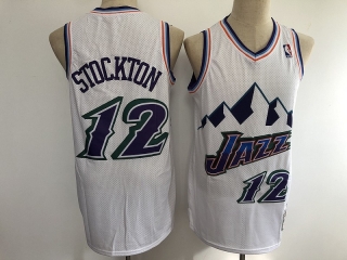 Utah Jazz 12# Stockton Mitchell&Ness NBA Retro Jersey 112820