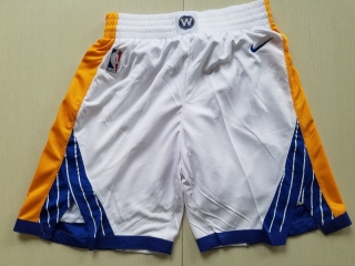 Golden State Warriors 2018 White NBA Basketball Shorts 112950