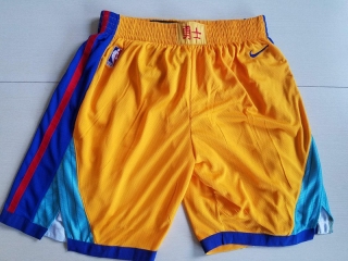 Golden State Warriors Nike The Bay City Edition NBA Shorts Yellow 112959