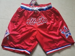 Just Don NBA All-Stars Classic Red Basketball Retro Shorts 112976