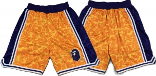 Los angeles Lakers APE Gold and Purple NBA Shorts 112986