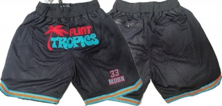 Men's Flint Tropics #33 Jackie Moon Movie Basketball Shortss Stitched 113023