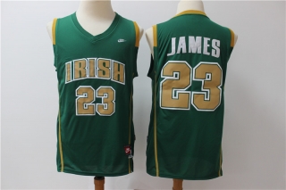 High School Irish 23# LeBron James Basketball Jerseys 113142