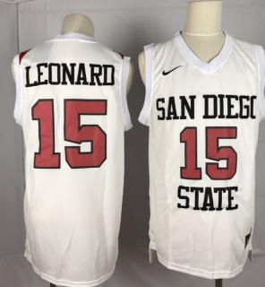 San Diego State Aztecs 15# Leonard NCAA Basketball Jerseys 113174