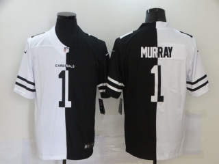 Arizona Cardinals 1# Murray 2020 White and Black NFL Jerseys 113186