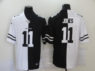 Atlanta Falcons 11# Jones 2020 White and Black NFL Jerseys 113216