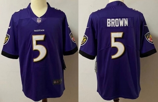 Baltimore Ravens 5# Brown NFL Legendary II Jerseys 113232