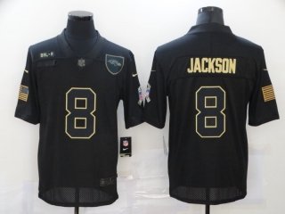 Baltimore Ravens 8# Jackson 2020 Salute To Service NFL Mens Jersey 113240