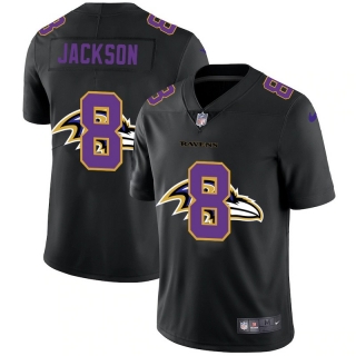 Baltimore Ravens 8# Jackson Black Shadow NFL Jerseys 113245