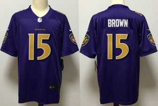 Baltimore Ravens 15# Brown NFL Legendary II Jerseys 113260