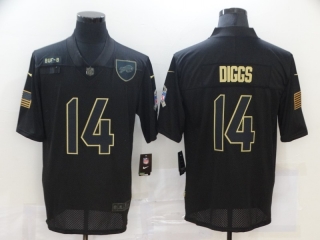 Buffalo Bills 14# Diggs 2020 Salute To Service NFL Mens Jersey 113290