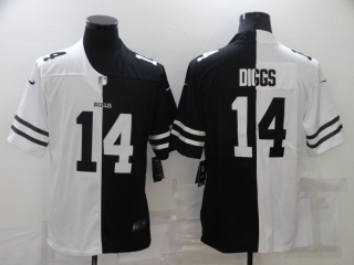 Buffalo Bills 14# Diggs 2020 White and Black NFL Jerseys 113291