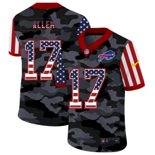 Buffalo Bills 17# Allen 2020 American Flag Camo NFL Jerseys 113297