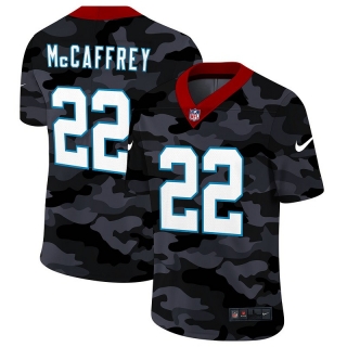 Carolina Panthers 22# McCaffrey Black Camo NFL Jerseys 113328