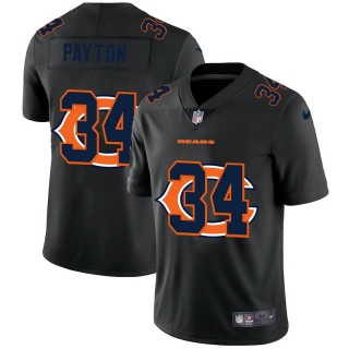 Chicago Bears 34# Payton Black Shadow NFL Jerseys 113355