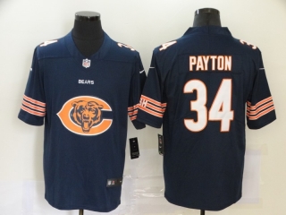 Chicago Bears 34# Payton Fashion Big Team Logo NFL Jerseys 113356