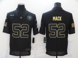 Chicago Bears 52# Mack 2020 Salute To Service NFL Mens Jersey 113364