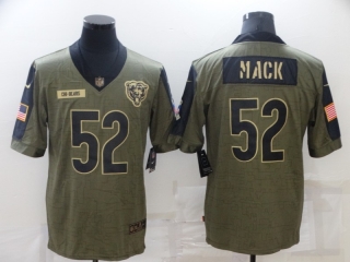 Chicago Bears 52# Mack 2021 Military Salute To Service NFL Jerseys 113366