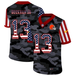 Cleveland Browns 13# Beckham Jr 2020 American Flag Camo NFL Jerseys 113421