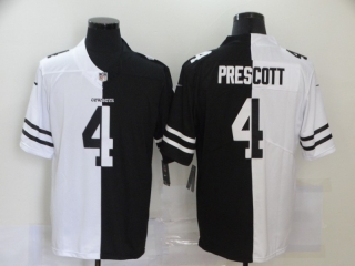 Dallas Cowboys 4# Prescott 2020 White and Black NFL Jerseys 113443