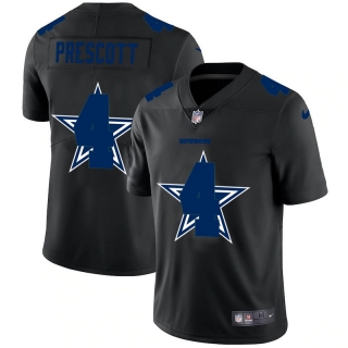 Dallas Cowboys 4# Prescott Black Shadow NFL Jerseys 113449