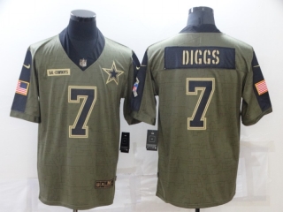 Dallas Cowboys 7# Diggs 2021 Military Salute To Service NFL Jerseys 113457