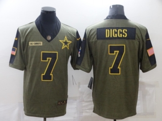 Dallas Cowboys 7# Diggs 2021 Military Salute To Service NFL Jerseys 113458