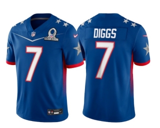 Dallas Cowboys 7# Diggs Nike Royal 2022 NFC Pro Bowl Game NFL Jerseys 113463