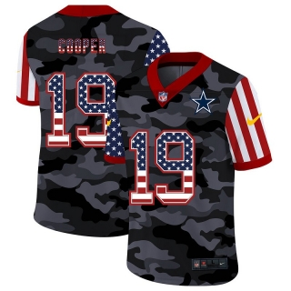 Dallas Cowboys 19# Cooper 2020 American Flag Camo NFL Jerseys 113479