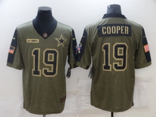 Dallas Cowboys 19# Cooper 2021 Military Salute To Service NFL Jerseys 113482