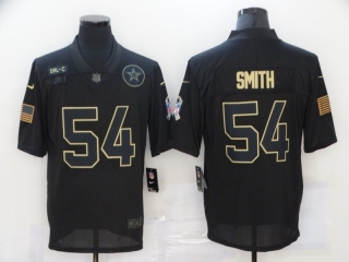 Dallas Cowboys 54# Smith 2020 Salute To Service NFL Mens Jersey 113514