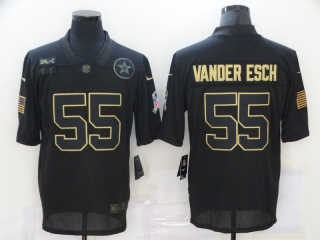 Dallas Cowboys 55# Vander Esch 2020 Salute To Service NFL Mens Jersey 113521