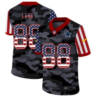 Dallas Cowboys 88# Lamb 2020 American Flag Camo NFL Jerseys 113528