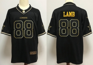 Dallas Cowboys 88# Lamb Black Gold NFL Jerseys 113534