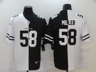 Denver Broncos 58# Miller 2020 White and Black NFL Jerseys 113590