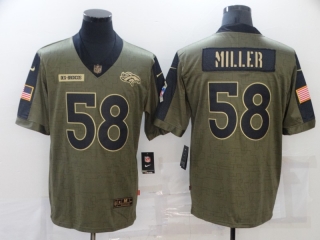 Denver Broncos 58# Miller 2021 Military Salute To Service NFL Jerseys 113591