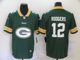 Green Bay Packers 12# Rooders Fashion Big Team Logo NFL Jerseys 113642