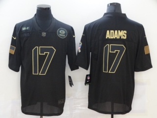 Green Bay Packers 17# Adams 2020 Salute To Service NFL Mens Jersey 113646