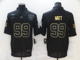 Houston Texans 99# Watt 2020 Salute To Service NFL Mens Jersey 113688