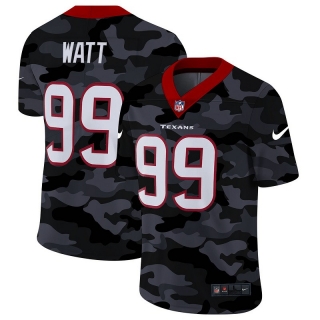 Houston Texans 99# Watt Black Camo NFL Jerseys 113690