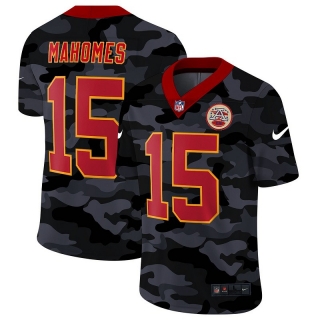 Kansas City Chiefs 15# Mahomes Black Camo NFL Jerseys 113758