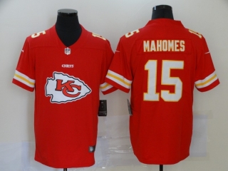 Kansas City Chiefs 15# Mahomes Fashion Big Team Logo NFL Jerseys 113763