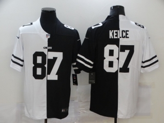 Kansas City Chiefs 87# Kelce 2020 White and Black NFL Jerseys 113781