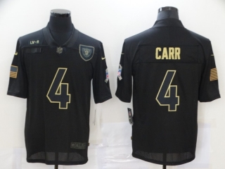 Las Vegas Raiders 4# Carr 2020 Salute To Service NFL Mens Jersey 113791