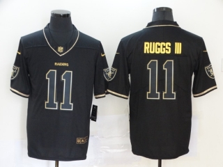 Las Vegas Raiders 11# Ruggs III Black Gold Vapor Retro NFL Jerseys 113805