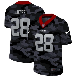 Las Vegas Raiders 28# Jacobs Black Camo NFL Jerseys 113824