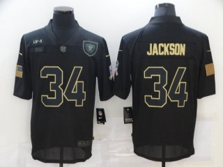 Las Vegas Raiders 34# Jackson 2020 Salute To Service NFL Mens Jersey 113836